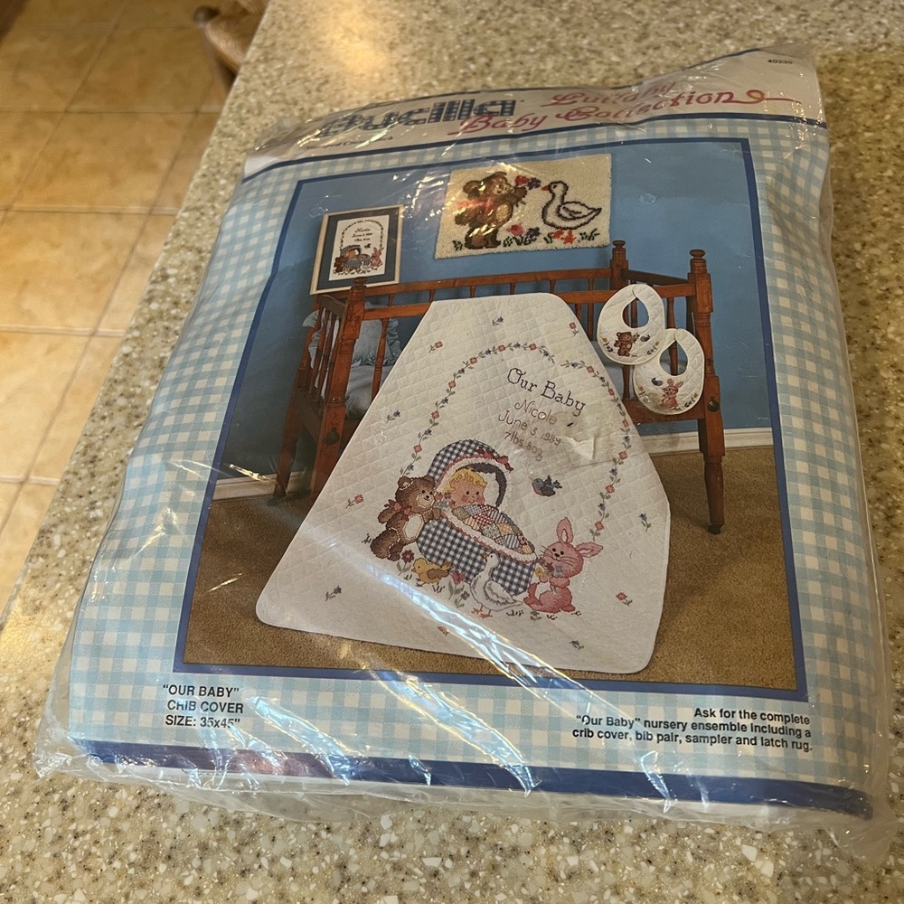 Bucilla Baby Crib Cover - White